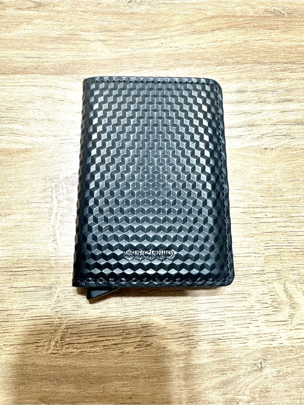 Secrid Slim Wallet Cubic Black Card Case Wallet NWT RFID Safe